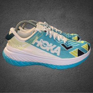 Hoka One One Ironman Kona Carbon X Shoes blue and white